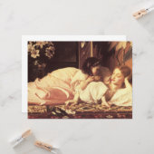 Moeder en kind (Vrouw en haar dochter) Kaart (Voorkant / Achterkant in situ)