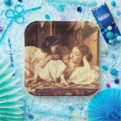 Moeder en kind (Vrouw en haar dochter) Papieren Bordje (Feest)