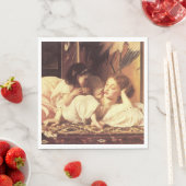 Moeder en kind (Vrouw en haar dochter) Servet (Insitu)