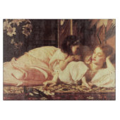 Moeder en kind (Vrouw en haar dochter) Snijplank (Voorkant)