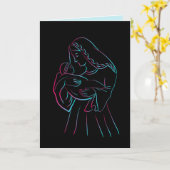 Moeder en kind wenskaart kaart (Gele Bloem)