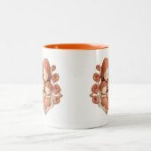 Moeder en kinderen - 3d keramische kunst tweekleurige koffiemok (Center)