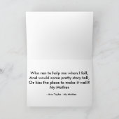  moeder en kinderen die slapen Kaart (Binnen)