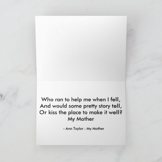  moeder en kinderen die slapen Kaart (Binnen)