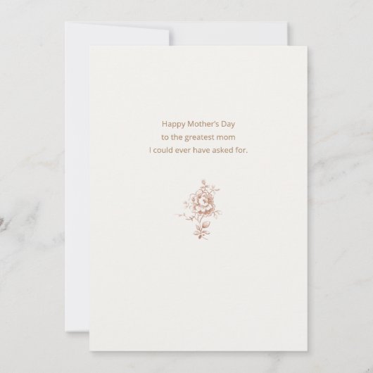  moeder en kinderen die wasgoed hangen feestdagenkaart (Achterkant)