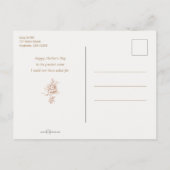  moeder en kinderen die wasgoed hangen feestdagenkaart (Achterkant)