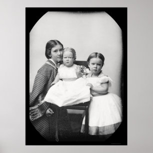Moeder en kinderen Gertrude Hubbard Daguerreotype Poster