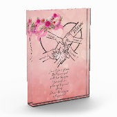 Moeder en kinderen illustreren met gedicht fotoblokken (Links)