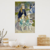 Moeder en kinderen, La Promenade, Renoir Poster (Keuken)