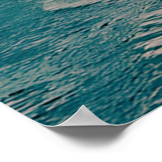 Moeder en kinderen op het strand foto Poster (Hoek)