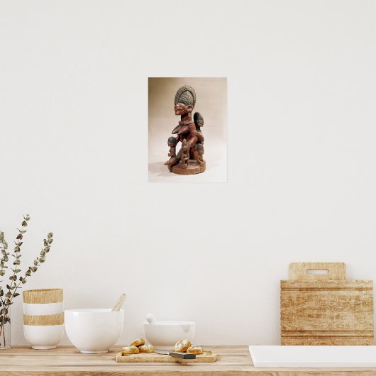 Moeder en kinderen poster (Keuken)