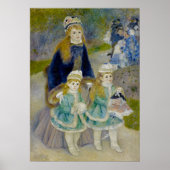 Moeder en kinderen - Renoir Poster (Voorkant)