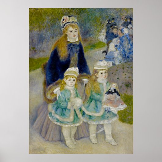 Moeder en kinderen - Renoir Poster (Voorkant)
