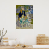 Moeder en kinderen - Renoir Poster (Keuken)