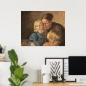 Moeder en kinderen van Ancher Poster (Thuiskantoor)