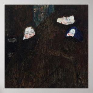 Moeder en kinderen van Gustav Klimt Poster