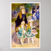 Moeder en kinderen van Renoir Poster (Voorkant)