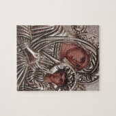 Moeder- en kinderpictogram, Madonna en Jezus in zi Legpuzzel (Horizontaal)