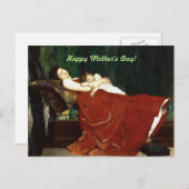 Moeder- en kinderretro-uitkijkblik negeren briefkaart (Voorkant / Achterkant)