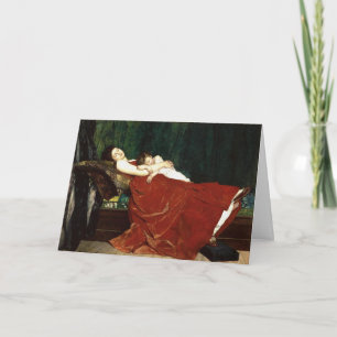 Moeder- en kinderretro-uitkijkblik negeren kaart