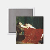 Moeder- en kinderretro-uitkijkblik negeren magneet (Voorkant / Achterkant)