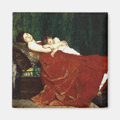 Moeder- en kinderretro-uitkijkblik negeren magneet (Voorkant)