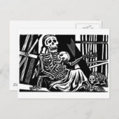 "Moeder- en kindskeletten" van Leopoldo Mendez Briefkaart (Voorkant / Achterkant)