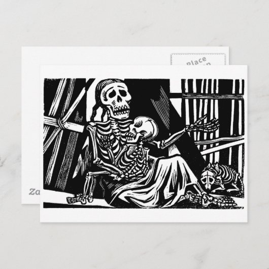 "Moeder- en kindskeletten" van Leopoldo Mendez Briefkaart (Voorkant / Achterkant)