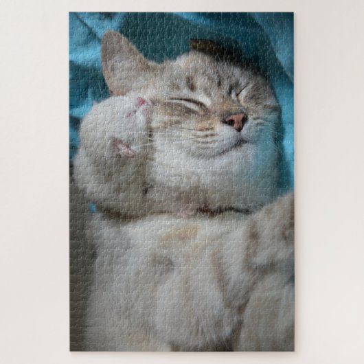 moeder en kitten puzzel legpuzzel (Verticaal)