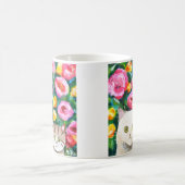 Moeder en kitten Schattigee katten Schattige katt Koffiemok (Center)