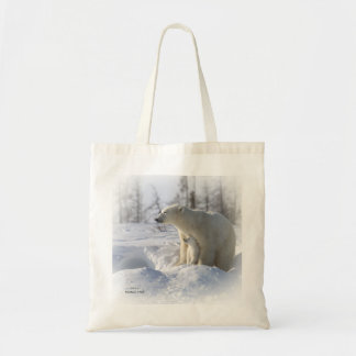 Moeder en kubus van poolbeer tote bag