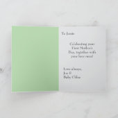 Moeder en moeder worden Moederdag-feest Kaart (Binnen)