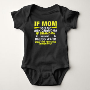 Moeder en oma voor verwend kind romper
