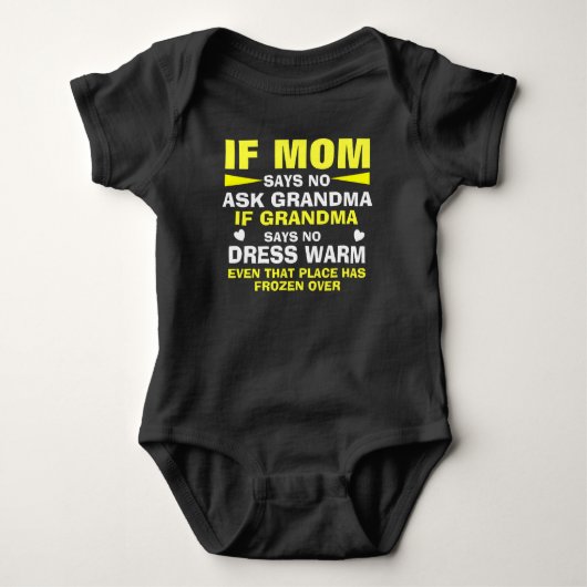 Moeder en oma voor verwend kind romper (Voorkant)