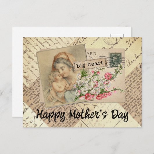  moeder- en onderwaterbloemen briefkaart (Voorkant / Achterkant)