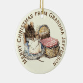 Moeder en pasgeboren kind Gepersonaliseerd Keramisch Ornament (Rechts)