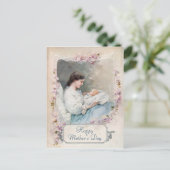 moeder en pasgeborene briefkaart (Staand voorkant)