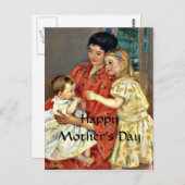 Moeder en Sara die de Baby bewonderen - Moederdag Briefkaart (Voorkant / Achterkant)