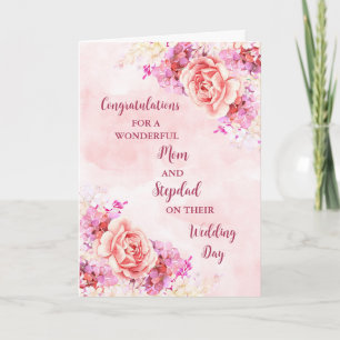Moeder en stiefvader trouwdag gefeliciteerd kaart
