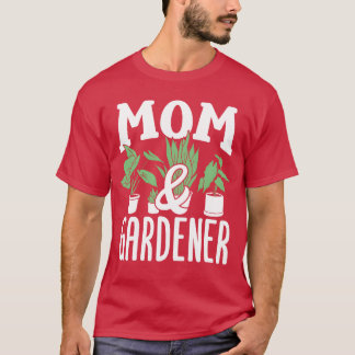 Moeder en tuinman Tuinieren Moeder familie T-shirt