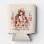 Moeder en twee dochters in het Lijst Blikjeskoeler (Achterkant)