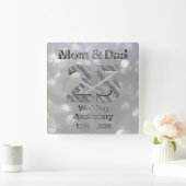 Moeder en Vader 25e zilveren huwelijksjubileum 201 Vierkante Klok (Huis)