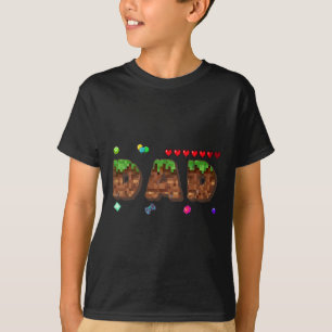 Moeder en vader van de jarige Pixel Game Matchin T-shirt