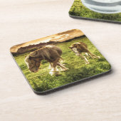 Moeder- en veefpaard drankjes onderzetter (Linkerzijde)