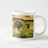 Moeder- en veefpaard grote koffiekop (Rechts)