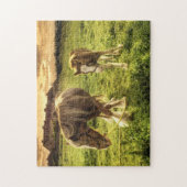 Moeder- en veefpaard legpuzzel (Verticaal)