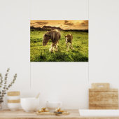 Moeder- en veefpaard poster (Keuken)