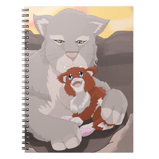 Moeder en welp notitieboek (Voorkant)