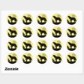 Moeder en Wolf Pup Ronde Sticker (Vel)
