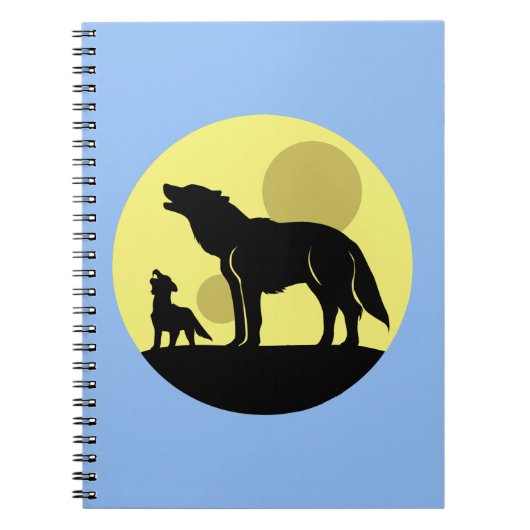 Moeder en wolfjong notitieboek (Voorkant)